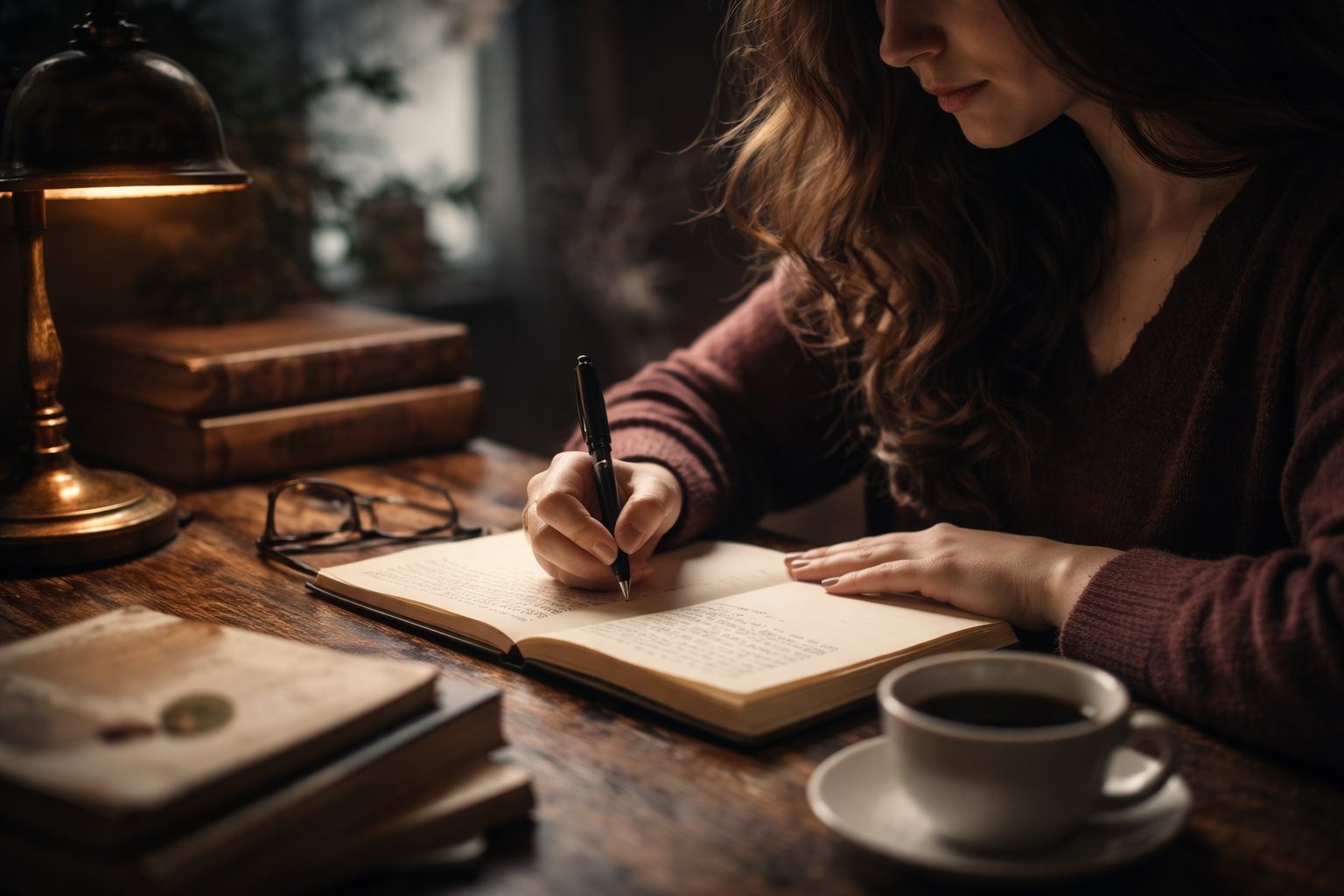 Sam Zaenker écrivant